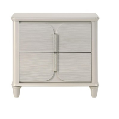 NicBex Nightstand with Drawers,Side Table with Metal Handles and Elegant Finish,Modern Bedside Table for Bedroom,Living Room