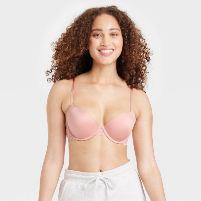 Women's Demi Daydream Push-Up Bra - Auden™ Rose Pink 32DD