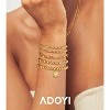 adoyi Gold Bracelets for Women Waterproof, 14K Gold Plated Beaded Strand Bead Ball Bracelets stack - 3 of 4