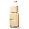 4 PCS Expandable PP Lightweight & Durable Luggage Set with 360° Spinner Wheels and TSA Lock, 14"+20"+24"+28" 4Q - ModernLuxe - 2 of 4