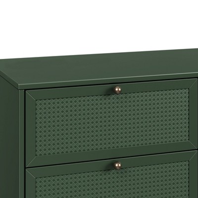 Forest Green Painted 6-Drawer Nursery Dresser