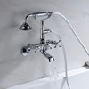 Sumerain Clawfoot Tub Faucet, 3" to 9" Wall Mount Tub Faucets with Hand Shower Chrome Finish - 4 of 4