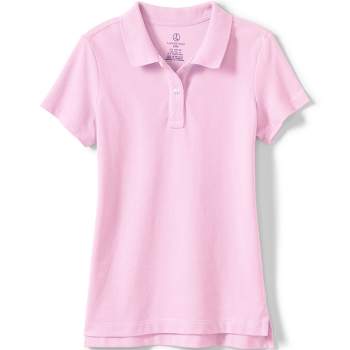 Lands' End School Uniform Kids Short Sleeve Feminine Fit Mesh Polo Shirt