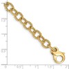 Black Bow Jewelry 14k Yellow Gold, 6.5mm Twisted Cable Link Chain Bracelet - 3 of 4