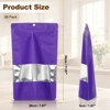 Unique Bargains Matte Metallic Aluminum Foil Zip Closure Food Storage Containers 60 Pcs - 2 of 4