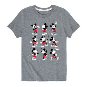 Boys' - Disney - Mickey Poses Grid Short Sleeve Graphic T-Shirt - 1 of 4