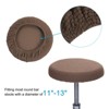 Unique Bargains 11" Round Washable Bar Stool Cover for Diameter 11"-16" Chair 4 Pcs - 3 of 4