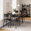 Whizmax 5-Piece Set for Home Kitchen Breakfast Nook, with 4 Upholstered Chairs, Dining Table for 4 - 3 of 4