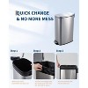 Coucheta 13 Gal Slim Kitchen Trash Can - Narrow Stainless Steel with Removable Inner Bucket & Soft Close Lid for Home, Kitchen, Available in Colors - 2 of 4