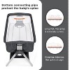 Safstar Baby Bassinet Bedside Crib, Newborn Sleeper w/Large Storage Basket, Adjustable Heights, Detachable & Washable Mattress - 4 of 4
