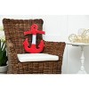 C&F Home 12" x 16.5" x 2" Anchor Shaped Applique and Embelishe Throw Pillow - image 3 of 3