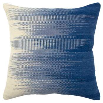 20"x20" Oversize Decorative Filled Square Throw Pillow Blue - Rizzy Home