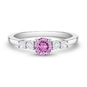 Girl's My First Solitaire Sterling Silver Ring - In Season Jewelry - 1 of 4