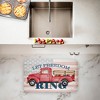 Stupell Industries Let Freedom Ring Truck Printed Anti-Fatigue Floor Mat, design by Kim Allen, 30"x18" - 2 of 4