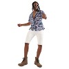 Campus Sutra Men Men's EcoLiva Blue & Lavender Contrast Landscape Shirt - 3 of 4