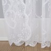 58"x96" No. 918 Sheer Ariella Floral Lace Rod Pocket Curtain Panel White - image 3 of 3