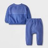 Baby Boys' Pocket Fleece Set - Cat & Jack™ Blue - image 2 of 3