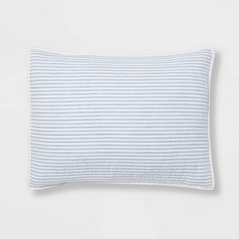 Reversible Cotton Stripe Quilt Sham - Threshold™