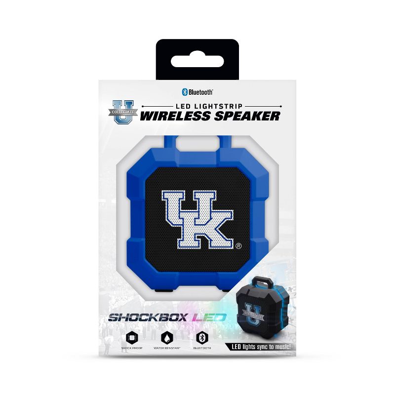NCAA Kentucky Wildcats LED ShockBox Bluetooth Speaker, 3 of 5