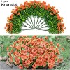 Artificial Fall Flowers Faux Mums for Outdoor Indoor Garden Home Decoration, Faux Flower Daisy with Eucalyptus Leaves Fake Mums Plants - 3 of 4