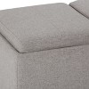 Avalon - Storage Ottoman - Cloud Grey - 2 of 4