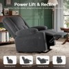 FURNIinspire Sofas Power Lift Recliner Sofas with Massage and Heat for Elderly People for Living Room, Gray,39.8"*29"*41" - 4 of 4