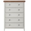 Racxily 5-Drawer Dresser, Farmhouse Storage Cabinet for Living Room & Closet - 2 of 4