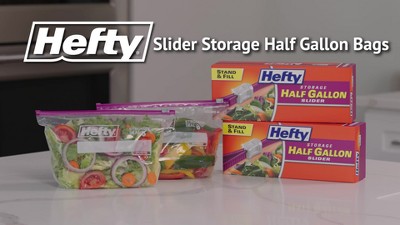 Hefty Quart Freezer Storage Slider Bags - 35ct : Target