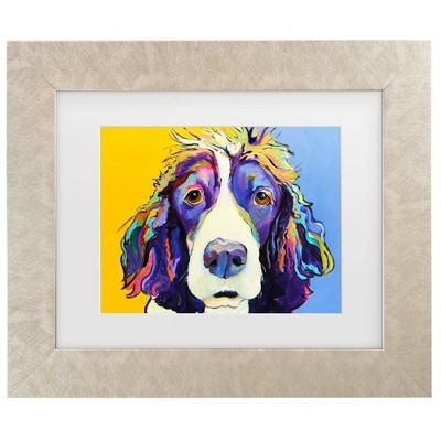 Trademark Fine Art Pat Saunders-White Sadie Matted Framed Art