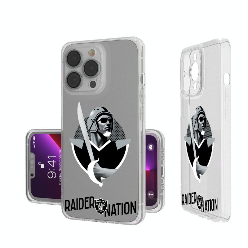 Keyscaper Las Vegas Raiders 2024 Illustrated Limited Edition Clear Phone Case, 1 of 7