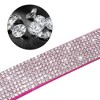Bellura Pet - Leather Dog Collar with Diamonds - Pink - 2 of 4