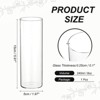 Unique Bargains Glass Bouquet Floating Candle Decorative Cylinder Vase Clear - 2 of 4
