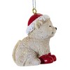 Roman 2.0 Inch Pudgy Pals Animal Ornaments Santa Hat Tree Ornaments - 2 of 3