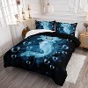 Boersma Axolotl Comforter Set Blue Axolotl Pattern Kawaii Bed Set for Kids Bedroom Decor,Twin Bed Set for Girls with 2 Pillowcases. - 2 of 4