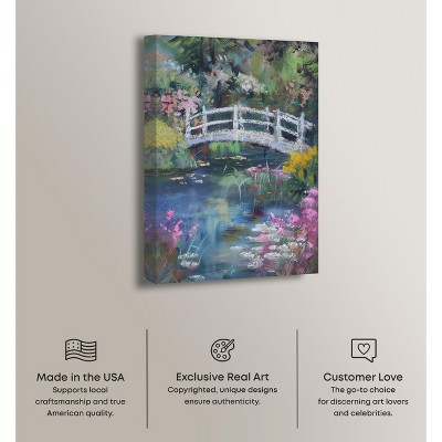 Hidden Garden Impressionist Canvas Wall Art, 36" x 54", Multicolor