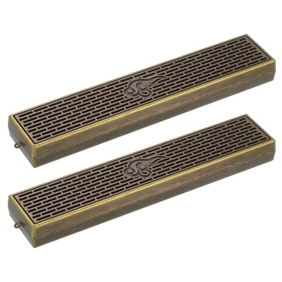 Unique Bargains Zinc Alloy Lightweight Smooth Surface Portable Incense Holder