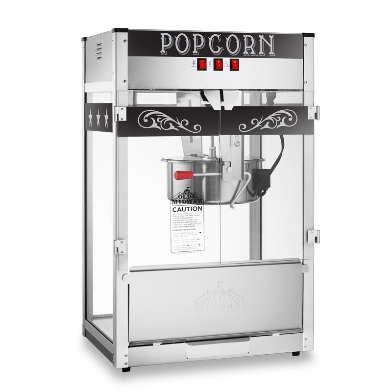 Olde Midway Commercial Popcorn Machine, Bar Style Popper with 16 Ounce Kettle, 1 of 8