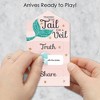 Big Dot of Happiness Trading the Tail For A Veil - Mermaid Bachelorette or Bridal Shower Game Pickle Cards - Truth, Dare, Share Pull Tabs - Set of 12 - 2 of 4