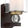 Minka Lavery Industrial Wall Light Sconce Bronze Hardwired 6 1/4" Fixture Clear Glass Shade for Bathroom Vanity Living Room - 3 of 3