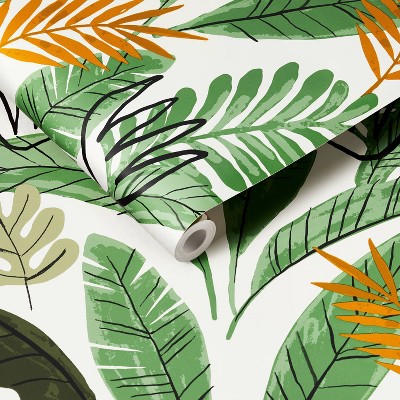 Botanical Peel & Stick Wallpaper Green - Pillowfort™