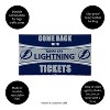 Evergreen Come Back with Tickets Tampa Bay Lightning 28" x 16" Woven PVC Indoor Outdoor Doormat - 3 of 4
