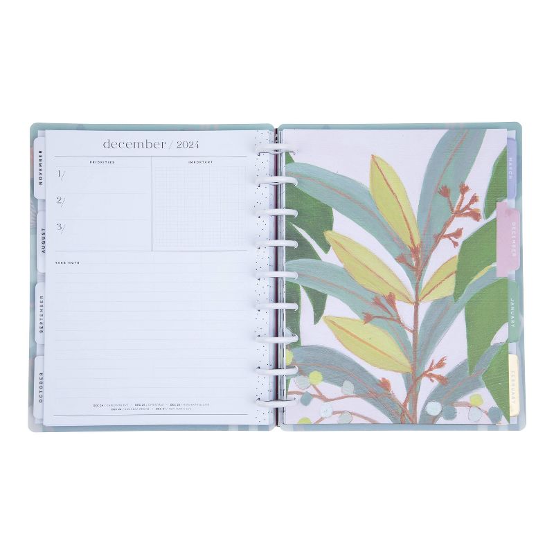 Happy Planner July 2024 - June 2025 Weekly/Monthly Planner 9.75&#34;x8.75&#34; Classic Vivid Blooms, 4 of 11