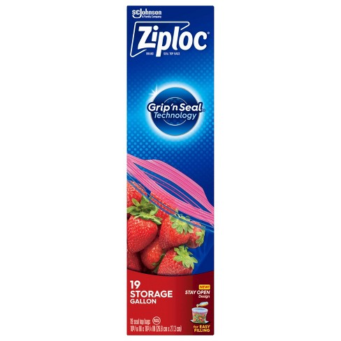 gallon ziploc size