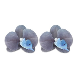Unique Bargains Women's Phalaenopsis Faux Pearl Duckbill Clip 2 Pcs - 1 of 4