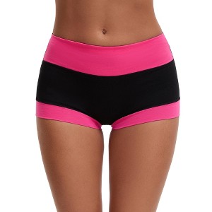 INSPIRE CHIC Women's High Waisted Loose Classic Full Coverage Briefs Breathable Cotton Ladies Panties - 1 of 4