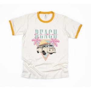 Simply Sage Market Women's Beach Van Triangle Ringer Tee - 1 of 2