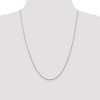 Black Bow Jewelry 1.25mm, 14k White Gold, Solid Parisian Wheat Chain Necklace - 2 of 4