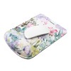Insten Floral Mouse Pad with Wrist Support Rest, Ergonomic Support, Pain Relief Memory Foam, Non-Slip Rubber Base, Rectangle - 3 of 4