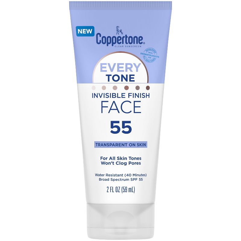 Coppertone Every Tone Face Sunscreen Lotion - SPF 55 - 2 fl oz, 1 of 14