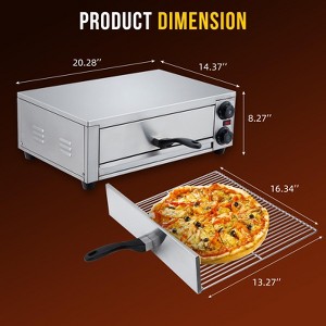Pizza Oven Countertop, 1300W Electric Pizza Maker - Fits 16'' Pizzas with Easy Clean Tray for Kitchen & Commercial Use - 1 of 4